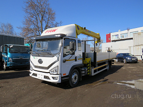 Faw Tiger 6G 12 бортовой с КМУ HYVA